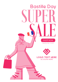 Super Bastille Day Sale Poster