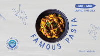 Pasta Chalkboard Facebook Event Cover