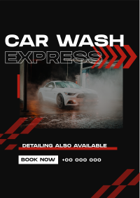 Premium Car Wash Express Flyer