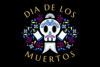 Dia de los Muertos Pinterest Cover Design