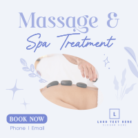 Massage and Spa Wellness Instagram Post Design
