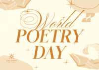 Day of the Poetics Postcard Design