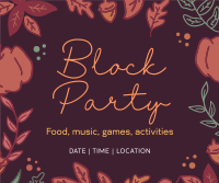 Autumn Block Party Facebook Post