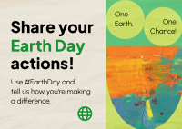 Earth Day Action Postcard