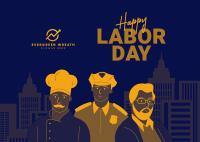 Happy Labor Day Postcard