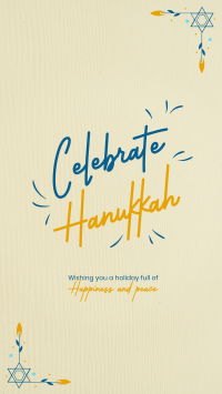 Hanukkah Holiday Instagram Story