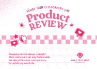 Product Review Postcard example 3