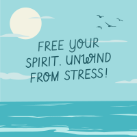 Unwind From Stress Linkedin Post