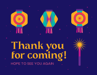 Diwali Lights Thank You Card