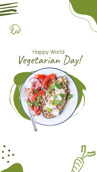 Happy Vegetarian Day! Instagram Story