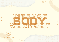 New Ways to Workout Postcard Design