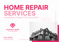 Minimal  Home Repair Service Offer Postcard