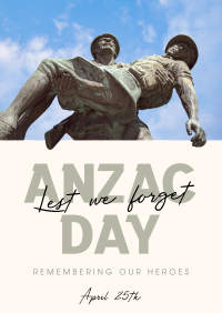 Anzac Day Soldiers Flyer