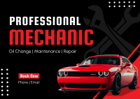 Professional Mechanic Postcard