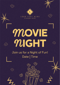 Quirky Movie Night Flyer