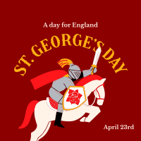 Happy St. George's Day Instagram Post