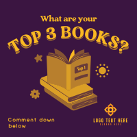 Cute Favorite Books Linkedin Post