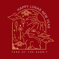 Lunar Rabbit Instagram Post