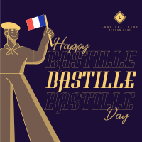 Bastille Day Instagram Post example 2
