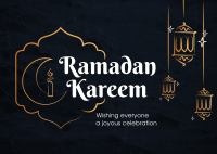 Ramadan Pen Stroke Postcard