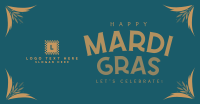 Festive Mardi Gras Facebook Ad