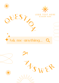 Minimalist Q&A Poster