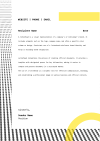 Halftone Perspective Letterhead