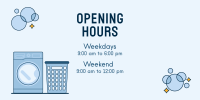 Laundry Shop Hours Twitter Post