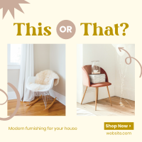 Modern Furnishing Instagram Post Image Preview