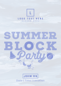 Floating Summer Party Poster