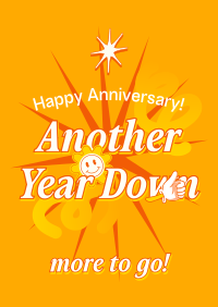 Quirky Work Anniversary Poster