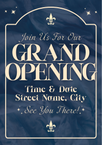 Elegant Retro Grand Opening Flyer