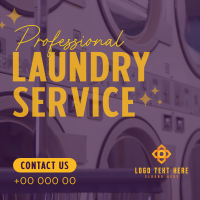 Professional Laundry Service Linkedin Post