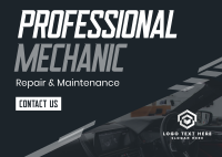 Automotive Professional Mechanic Postcard