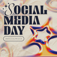 Modern Nostalgia Social Media Day Linkedin Post