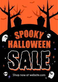 Spooky Ghost Sale Poster