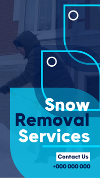 Simple Snow Removal Instagram Story