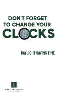 Daylight Saving Time Reminder Facebook Story