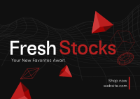 3D Fresh Stocks Postcard Design