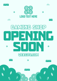 Game Shop Opening Poster