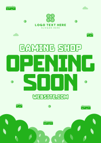 Game Shop Opening Poster