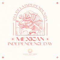 Retro Mexican Independence Day Instagram Post Design