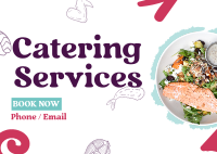 Satisfying Catering Postcard Image Preview