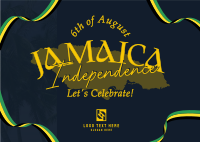 Jamaica Independence Day Postcard