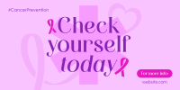 Cancer Prevention Check Twitter Post