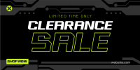 Techno Clearance Sale Twitter Post Design