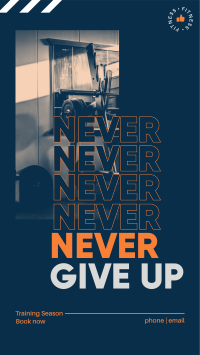 Never Give Up Facebook Story