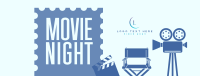 Minimalist Movie Night Facebook Cover