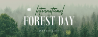 Minimalist Forest Day Facebook Cover