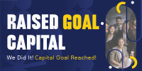 Corporate Capital Goal Achieved Twitter Post Design